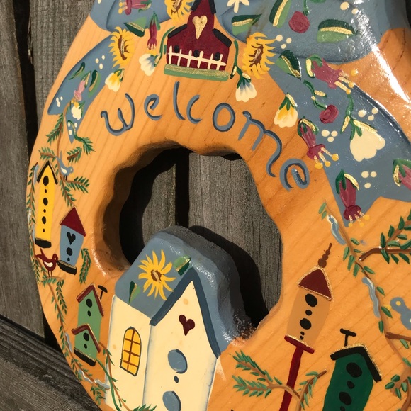 Wall Decor Cottagecore Farmhouse Hand Painted Wall Hanging Poshmark